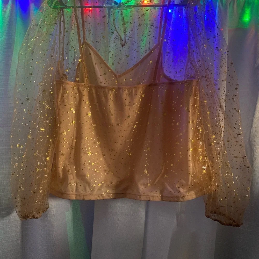 🚨50%off📦Womens Plus Size Crop Top Blouse - Picture 3 of 10